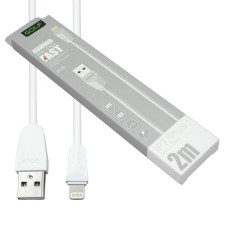 Кабель GOLF GC-27i, Lightning, white 2m