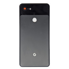 Задняя крышка Google Pixel 3 XL черная со стеклом камеры