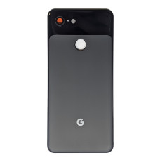 Задняя крышка Google Pixel 3 черная со стеклом камеры