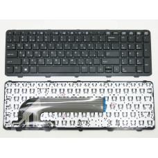 Клавіатура з рамкою для ноутбуків HP ProBook 450 G0, 450 G1, 450 G2, 455 G0, 455 G1, 455 G2, 470 G0, 470 G1, 470 G2 — RU, чорна
