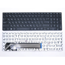 Клавіатура з рамкою для ноутбуків HP ProBook 4530S / 4535S / 4730S / 4735S — RU розкладка, чорна (рамка чорна)