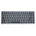 Клавиатура для HP EliteBook 845 G1, 845 G2 (RU Black Silver frame с подсветкой и поинтстиком)