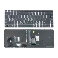 Клавіатура з підсвіткою для ноутбуків HP EliteBook 745 G3, 745 G4, 840 G3, 840 G4 — RU Black, Original