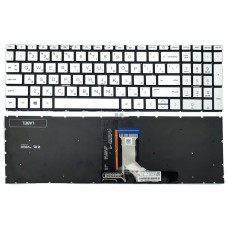 Клавіатура для HP Pavilion 15-EG, 15-EH, 15S-ER, 15-ER, 17-CN, 17-CP, 17Z-CP, 255 G9 G10 (RU Silver з підсвіткою) оригінал