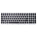 Клавіатура для HP ProBook 450 G5, 455 G5, 470 G5, 650 G4, 650 G5 (RU Black з рамкою Silver)