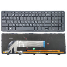 Клавиатура для HP ProBook 455 G2, 470 G0, 470 G1, 470 G2 (RU Black с рамкой и подсветкой)