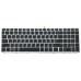 Клавиатура для HP ProBook 650 G4, 650 G5 (RU Black с рамкой Silver и подсветкой)