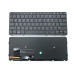 Клавіатура для HP EliteBook 820 G1, 820 G2, 720 G1, 720 G2, 725 G1, 725 G2 (RU Black з рамкою і підсвіткою)