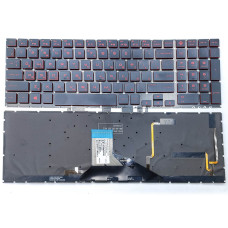 Клавиатура для HP Omen 15-DC1058WM, 15-DC1069WM, 15-DC1088WM (RU Black с подсветкой)