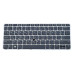 Клавиатура для HP EliteBook 725 G3, 725 G4, 720 G3, 720 G4 (RU Black серая рамка с подсветкой)