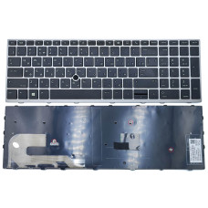 Клавиатура для HP Elitebook 850 G6, 855 G5 (RU Black/Silver + TrackPoint) оригинал