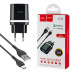 Зарядное устройство HOCO C12Q Smart, QC3.0, 18W, Black (Type-C Set) (66931474716293)