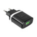 Зарядное устройство HOCO C12Q Smart, QC3.0, 18W, Black (Type-C Set) (66931474716293)
