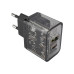 Зарядное устройство HOCO N34 Dazzling (dual-port) PD20W+QC3.0, Type-C to iP, Black (6931474799173)