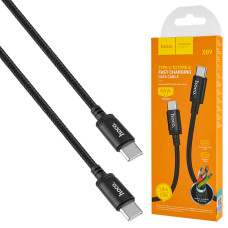 Кабель HOCO X89 Wind 60W, Type-C to Type-C, Black (6931474784384)