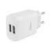 Зарядное устройство HOCO C73A Glorious, 2USB, Type-C Set, 12W, White (6931474713070)