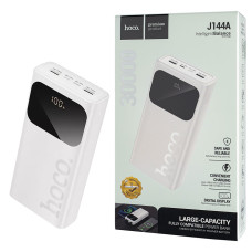 Универсальная мобильная батарея HOCO J144A Hymn, 30000mAh, white (6942007642149)