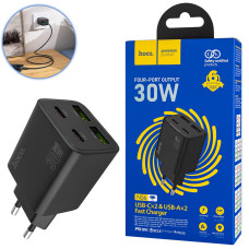 Зарядное устройство HOCO N56 Fundador (2C+2U) PD30W, Black (6942007632492)