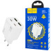 Зарядное устройство HOCO N56 Fundador (2C+2U) PD30W, White (6942007632508)