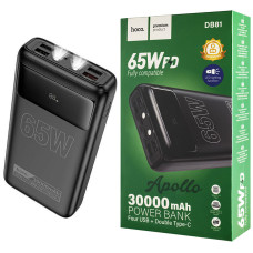 Универсальная мобильная батарея HOCO DB81 Apollo, PD65W, 30000mAh, Black (6942007637749)