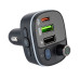 Автомобильное зарядное устройство + FM модулятор HOCO E62 Fast, PD20W+QC3.0, BT, Black (6931474756299)