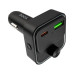 Автомобильное зарядное устройство + FM модулятор HOCO E81 Fantasy, PD30W+QC3.0, BT, Black (6942007612296)