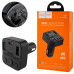 Автомобильное зарядное устройство + FM модулятор HOCO E87 Delta, 35W, 1A/1C, BT, black (6942007658980)
