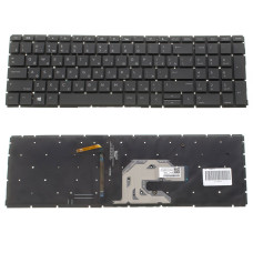 Клавиатура для ноутбука HP (ProBook: 450 G6, 455 G6) rus, black, без фрейма, подсветка клавиш (ОРИГИНАЛ)