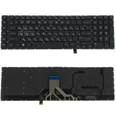 Клавиатура для ноутбука HP (Omen: 17-CB series ) rus, black, без фрейма, подсветка клавиш (RGB)