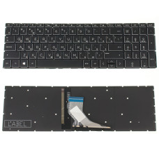 Клавиатура для ноутбука HP (250 G7, 255 G7 series) rus, black, без фрейма, подсветка клавиш, white bezzel (ОРИГИНАЛ)
