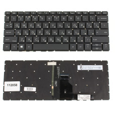 Клавиатура для ноутбука HP (ProBook: 430 G8, 435 G8) rus, black, без фрейма, подсветка клавиш