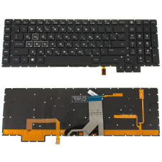 Клавиатура для ноутбука HP (Omen: 17-an series ) rus, black, без фрейма, подсветка клавиш (RGB) (ОРИГИНАЛ)