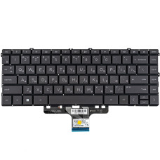 Клавиатура для ноутбука HP (240 G10) rus, black, без фрейма, подсветка клавиш (ОРИГИНАЛ)