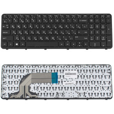 Клавиатура для ноутбука HP (ProBook: 350 G1, 355 G2) rus, black, с фреймом