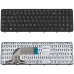 Клавиатура для ноутбука HP (ProBook: 350 G1, 355 G2) rus, black, с фреймом