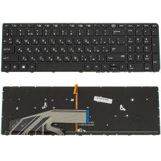 Клавиатура для ноутбука HP (ProBook: 450 G3, 455 G3, 470 G3) rus, black, подсветка клавиш