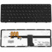 Клавиатура для ноутбука HP (Pavilion: dm4-1000, dv5-2000) rus, black, c фреймом, подсветка клавиш