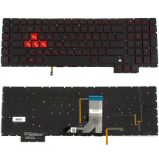 Клавиатура для ноутбука HP (Omen: 17-an series ) rus, black, без фрейма, подсветка клавиш