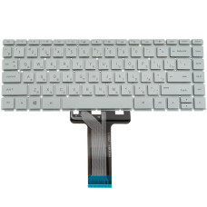 Клавиатура для ноутбука HP (240 G6, 245 G6) rus, silver, без фрейма, подсветка клавиш