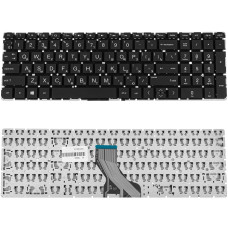 Клавіатура для ноутбуків HP 250 G7 / 255 G7 series, розкладка RU, чорна, без рамки