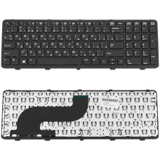 Клавиатура для ноутбука HP (ProBook: 650 G1, 655 G1) rus, black, с фреймом, без джойстика