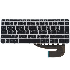 Клавиатура для ноутбука HP (EliteBook: 840 G3) rus, silver frame, без джойстика