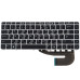 Клавиатура для ноутбука HP (EliteBook: 840 G3) rus, silver frame, без джойстика