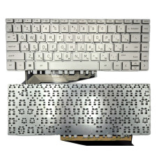 Клавіатура для HP Pavilion Aero 13-BE/13-BE0000/13-BE1000/13-BE2000, Silver, з підсвіткою (RU)