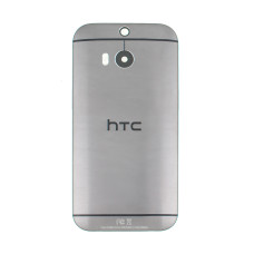 Задняя крышка для HTC One M8, Metal Grey