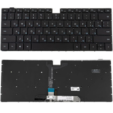 Клавиатура для ноутбука HUAWEI (D14, D15 series) rus, black, без фрейма, подсветка клавиш