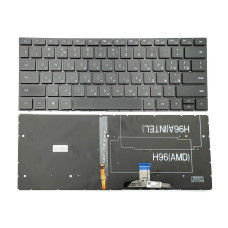 Клавіатура для Huawei MateBook 13 W19 HN-W19R HN-W19L WRT-W09 WRT-W19 W29 (RU Black з підсвіткою). оригінал