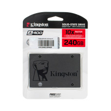 Жесткий диск 2.5" SSD  240Gb Kingston SSDNow A400 Series, SA400S37/240G (2Ch), TLC, SATA-III 6Gb/s Rev3.0, зап/чт. - 350/500мб/с