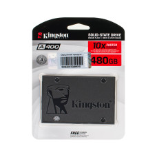 Жесткий диск 2.5" SSD  480Gb Kingston SSDNow A400 Series, SA400S37/480G (2Ch), TLC, SATA-III 6Gb/s Rev3.0, зап/чт. - 450/500мб/с