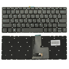 Клавиатура для ноутбука LENOVO (IdeaPad: V330-14) rus, onyx blaсk, без фрейма, подсветка клавиш